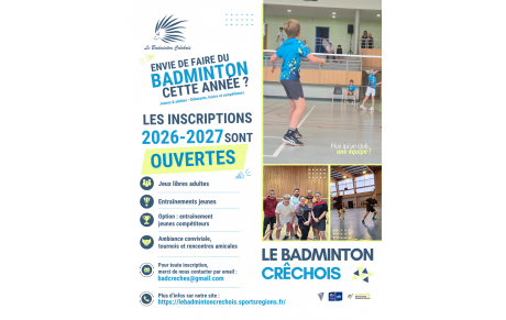 Inscriptions 2026-2027